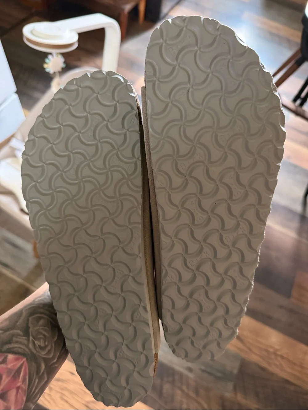 Birkenstock suede upper